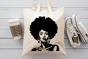 Afro Girl SVG Bundle of 24 Files, a Person Illustration by VectorMarketplace (Thumbnail 8 of 9)