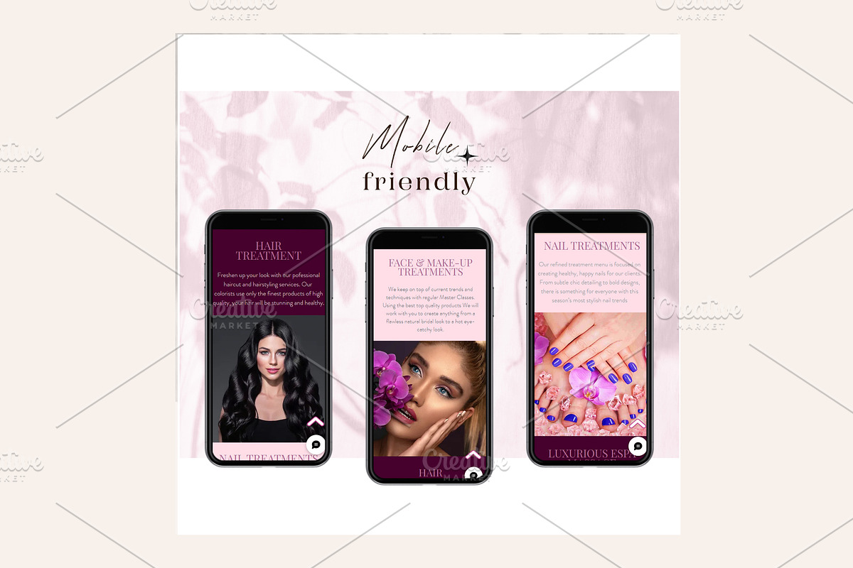 Wix Website Template Beauty Salon, a Wix Template by Lovely.Dizajnera (Photo 4 of 6)