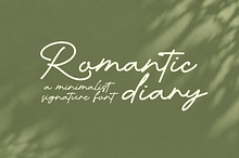 Romantic Diary - Signature Font