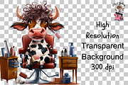 Cow Hair Beauty Salon PNG Bundle, a Graphic by Clipart Bloom (Thumbnail 17 of 18)