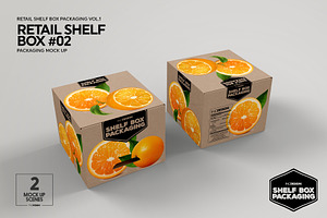 Retail Shelf Box 02 Packaging Mockup