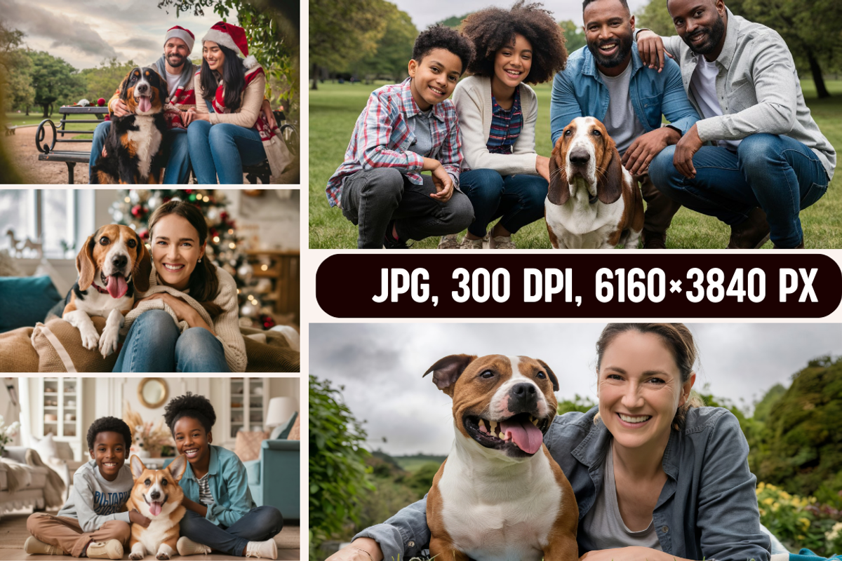Dogs and Their Human Family Photos, an Animal Photo by PrintHaven Designs (Photo 5 of 7)