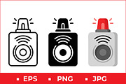 Alarm Siren Vector Design, a Solid Icon by Artonix (Thumbnail 1 of 2)