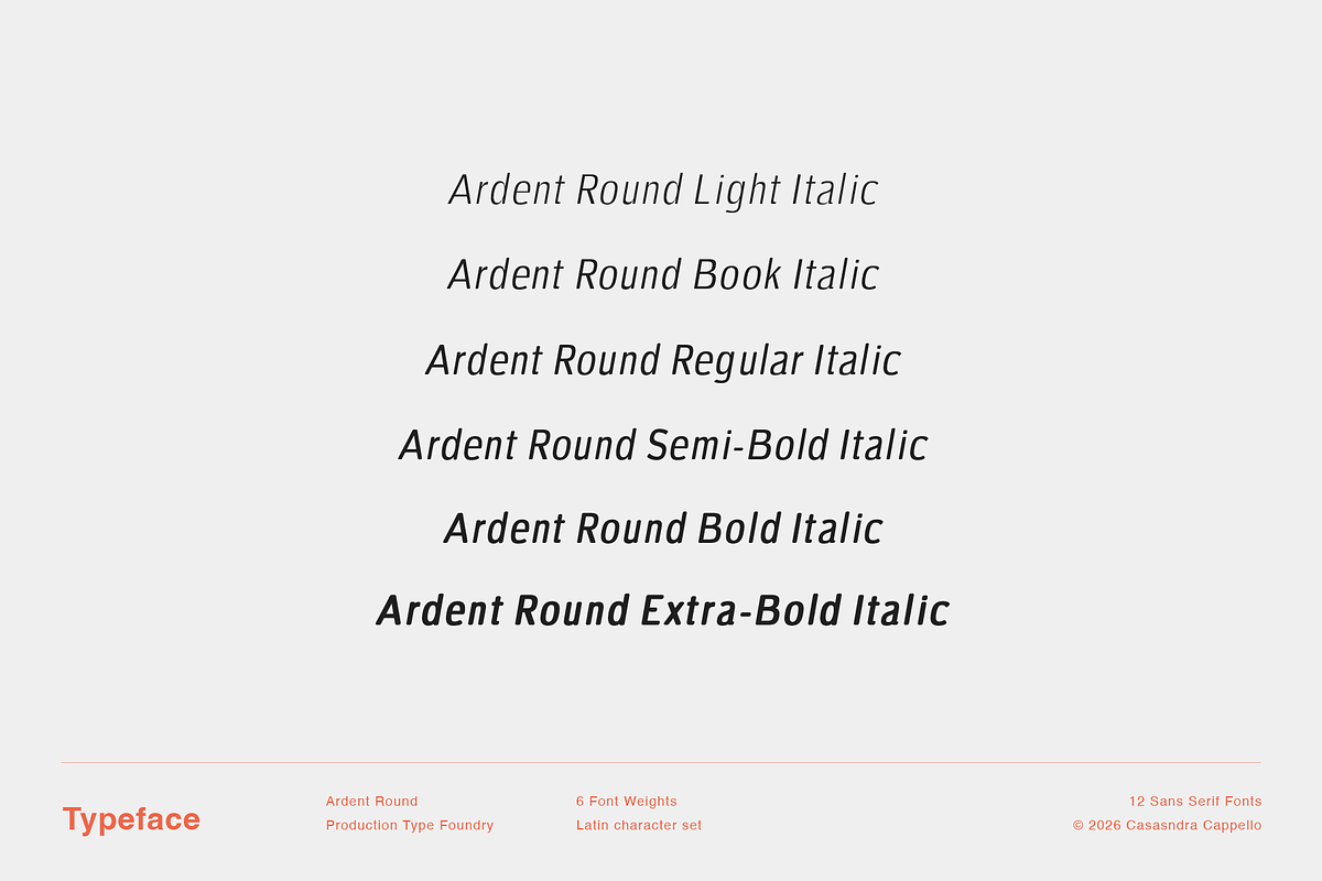 Ardent Round, a Sans Serif Font by Cassandra Cappello (Photo 5 of 12)