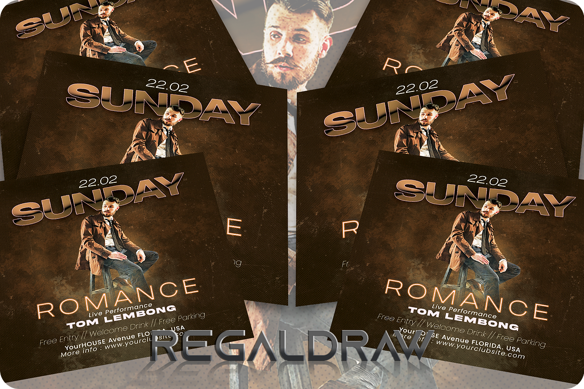 Sunday Romance Flyer, a Flyer Template by regalDRAW (Photo 3 of 4)