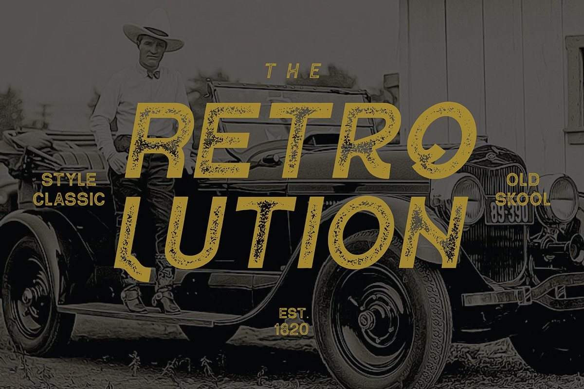 VT Contender - Vintage Display Font preview 2
