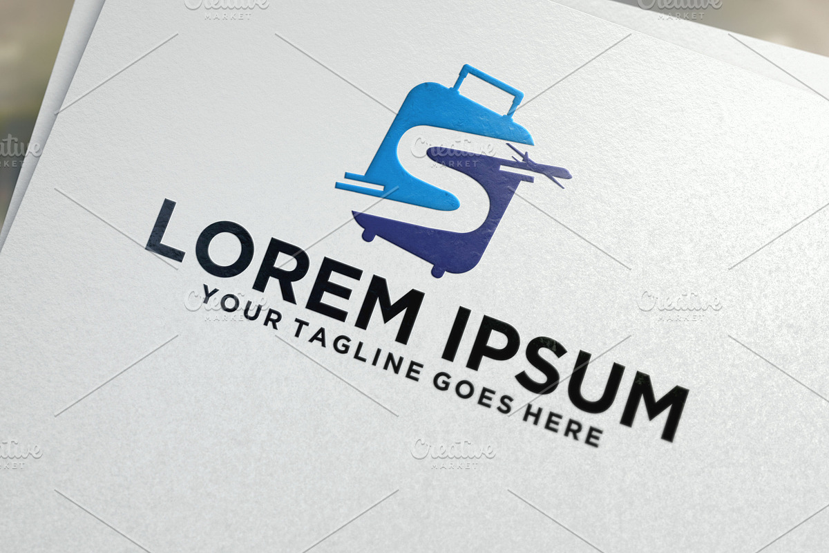 Travel Suitcase letter S logo, a Branding & Logo Template by REDVY CREATIVE
