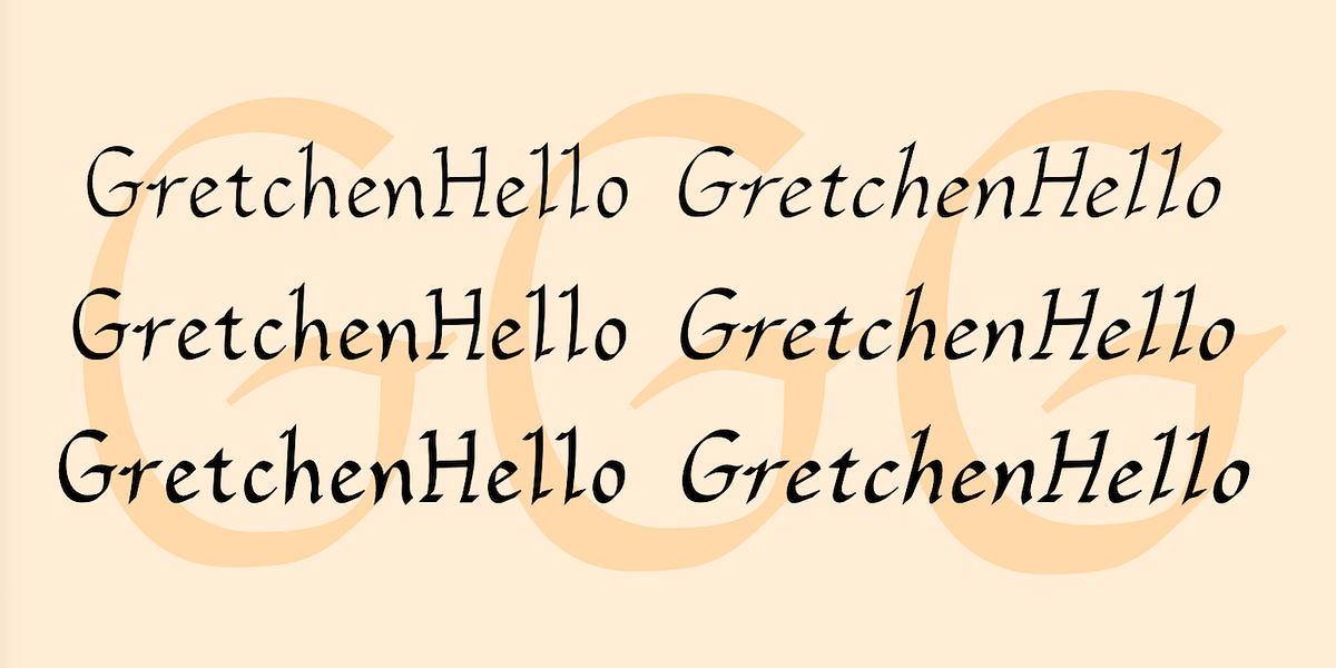 GretchenHello, a Handwritten Font by Ingrimayne Type (Photo 3 of 10)