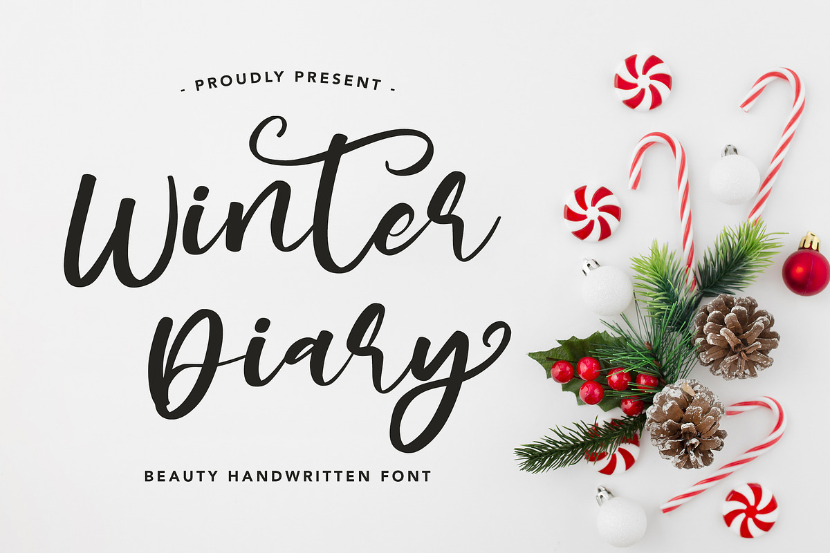 WinterDiary- Beauty Handwritten Font, a Script Font by AQR Studio (Photo 1 of 9)
