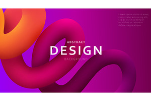 Abstract background with 3d fluid, an Illustration by Zaie