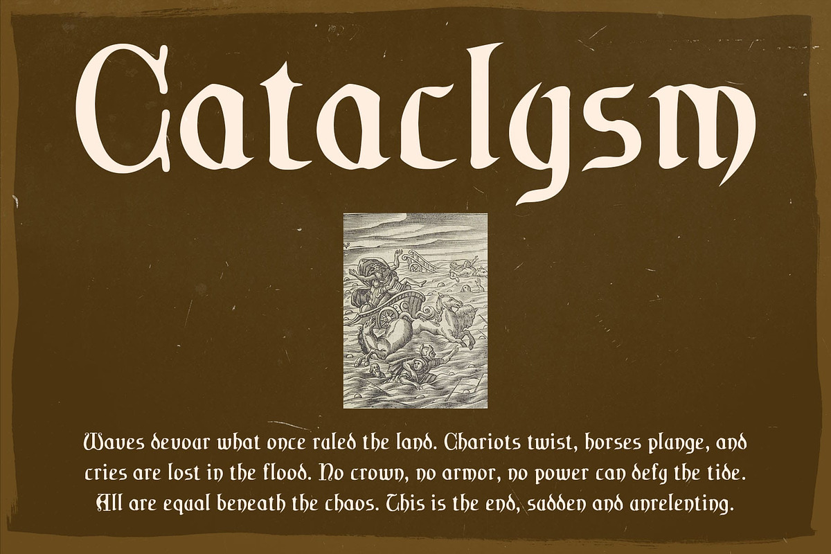 CS Whale Drawn, a Blackletter Font by Craft Supply Co. (Photo 3 of 8)
