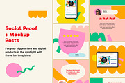 Poppin' Shapes Instagram Posts CANVA, a Social Media Template by Sweet Stash (Thumbnail 6 of 12)