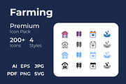 Farming creative icon set, an Outline Icon by Vector Squad (Thumbnail 1 of 4)