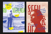 HALFTONE Artistic Poster Templates, a Poster Template by Bornx Design (Thumbnail 2 of 6)