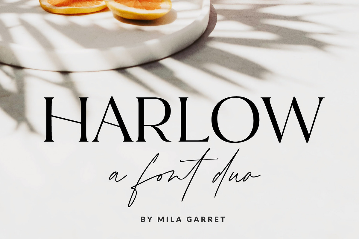 Harlow Serif Script Modern Font Duo, a Serif Font by Mila Garret (Photo 1 of 16)