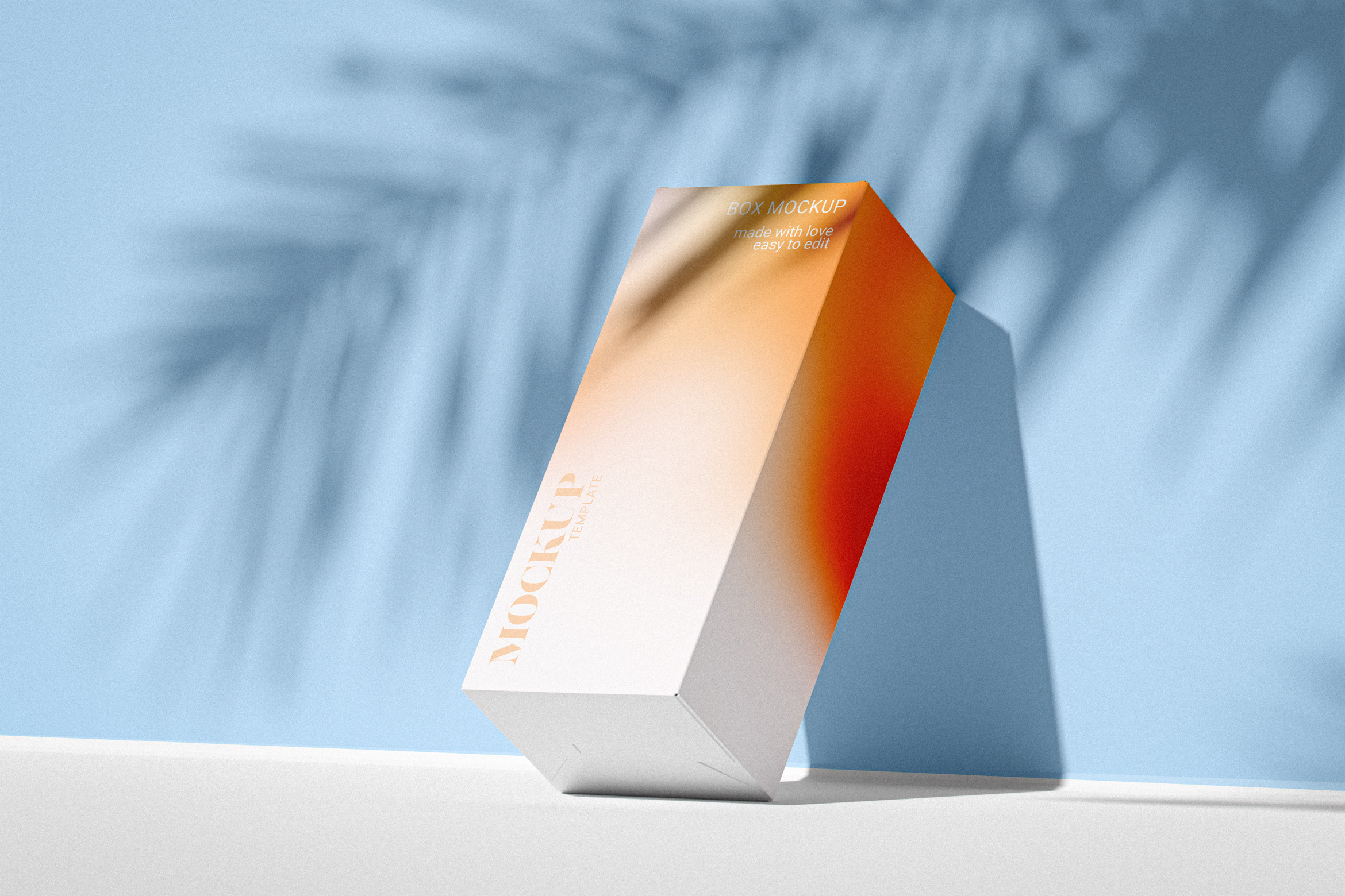 Box Leaning Against Wall Mockup, a Packaging Mockup by Designer Dude