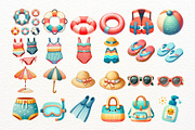 Cute Beach Children Clipart, a Seasonal Illustration by Nicolle's Colorful Art (Thumbnail 6 of 8)