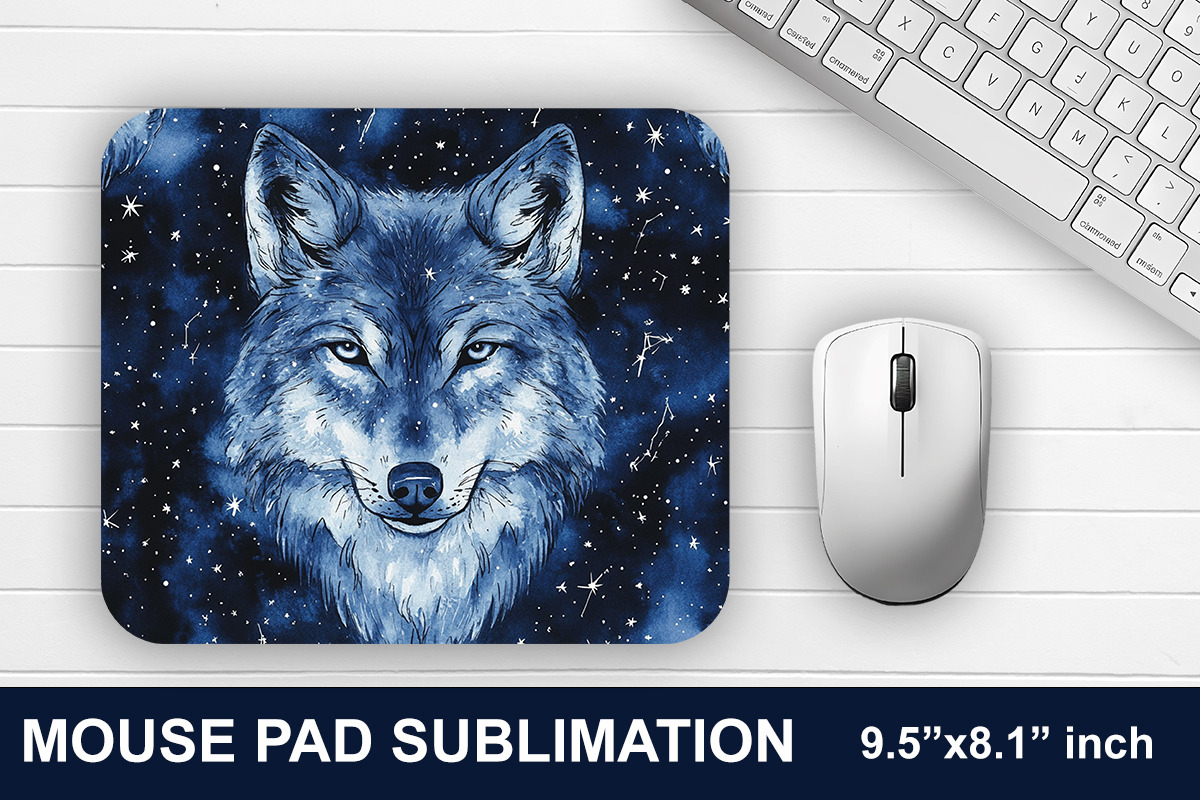 Wolf Mouse Pad Sublimation Bundle, a Graphic by crative8112 (Photo 3 of 11)