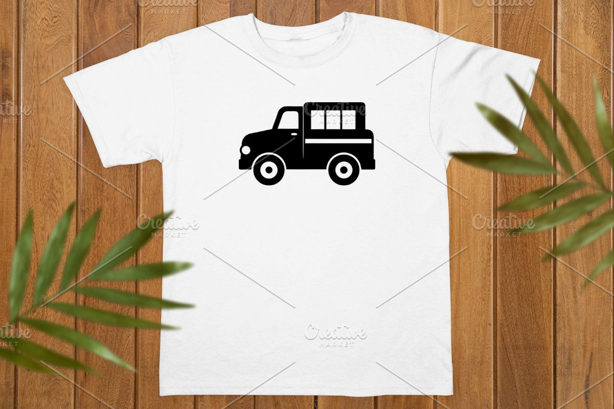 Farm Truck Silhouette SVG, a Transportation Illustration by newminddesign (Photo 8 of 10)