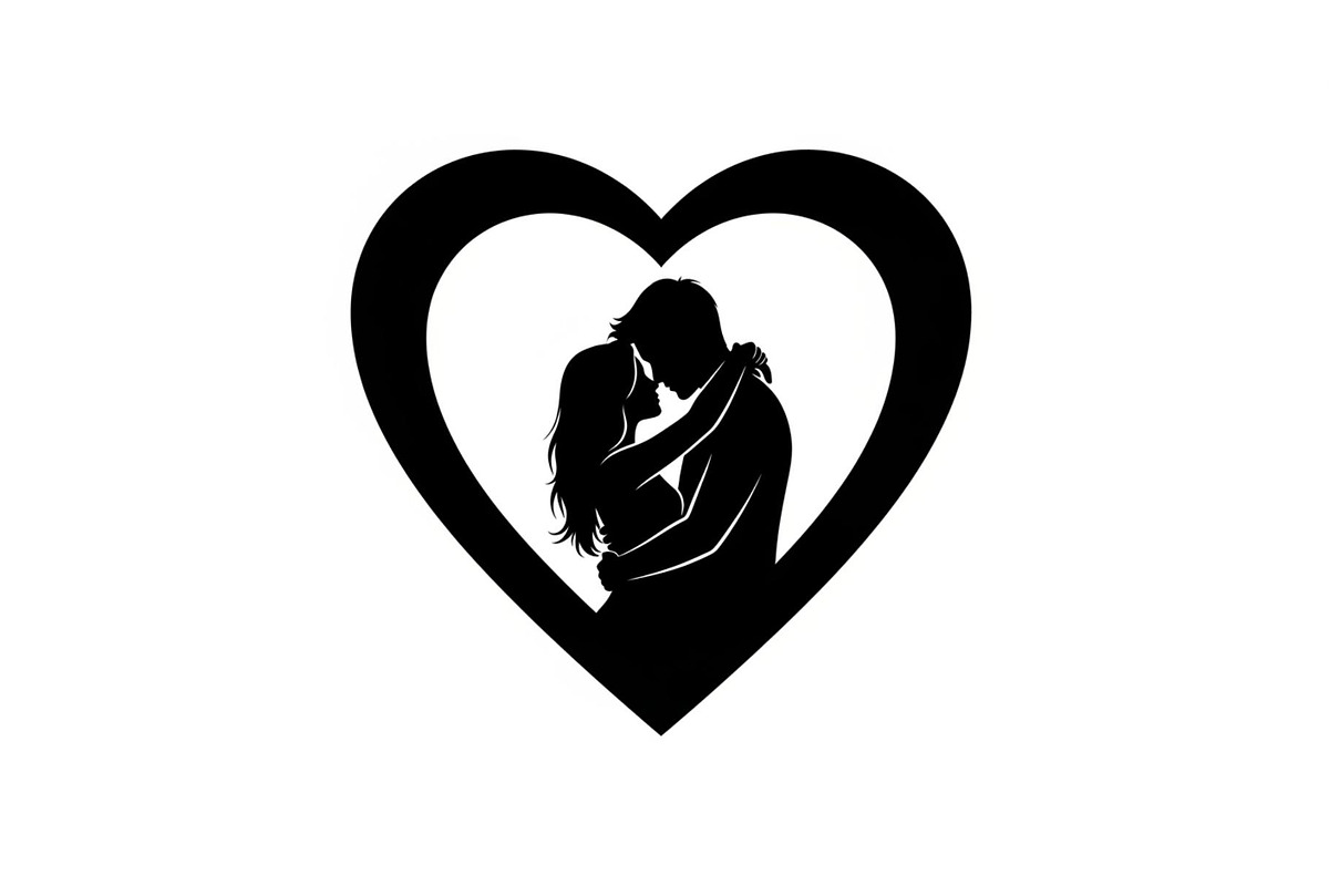 Couple Love Heart Silhouette Bundle, an Illustration by Amazin_art (Photo 30 of 51)
