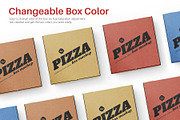 Cardboard Pizza Box Mockup Pack, a Mockup by Remnand Studio (Thumbnail 4 of 12)
