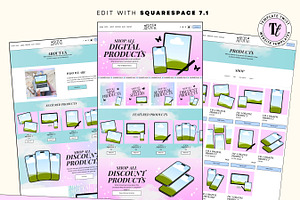 Squarespace Digital Products Website