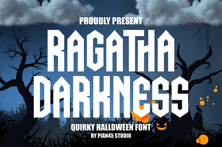 Ragatha Darkness - Quirky Halloween, a Sans Serif Font by Pian45 Studio