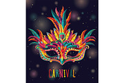 Carnival Masks vector set, a Decorative Illustration by LisaKolbasa (Thumbnail 13 of 15)