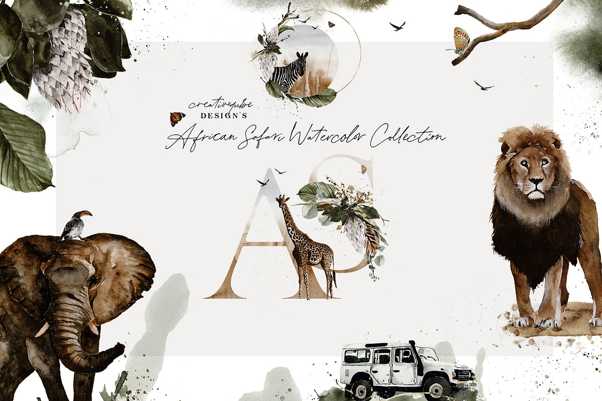 The Amazing Watercolor Bundle, an Object Illustration by Creativeqube Design (Photo 3 of 75)