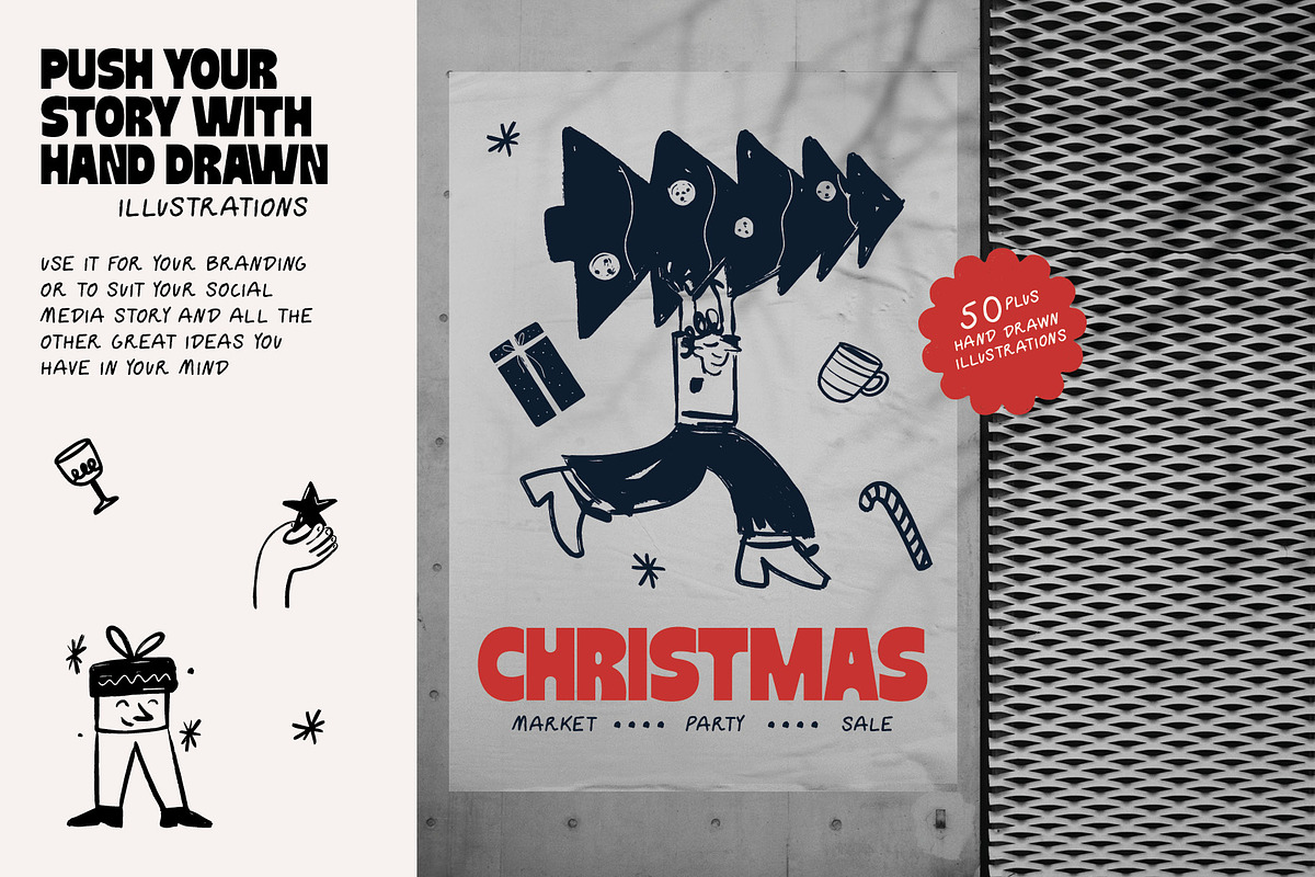 Christmas Vector Illustrations, an Illustration by dicreate (Photo 10 of 12)