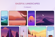 Gazeful Landscapes - Wallpapers, a Graphic by KushJain (Thumbnail 1 of 4)