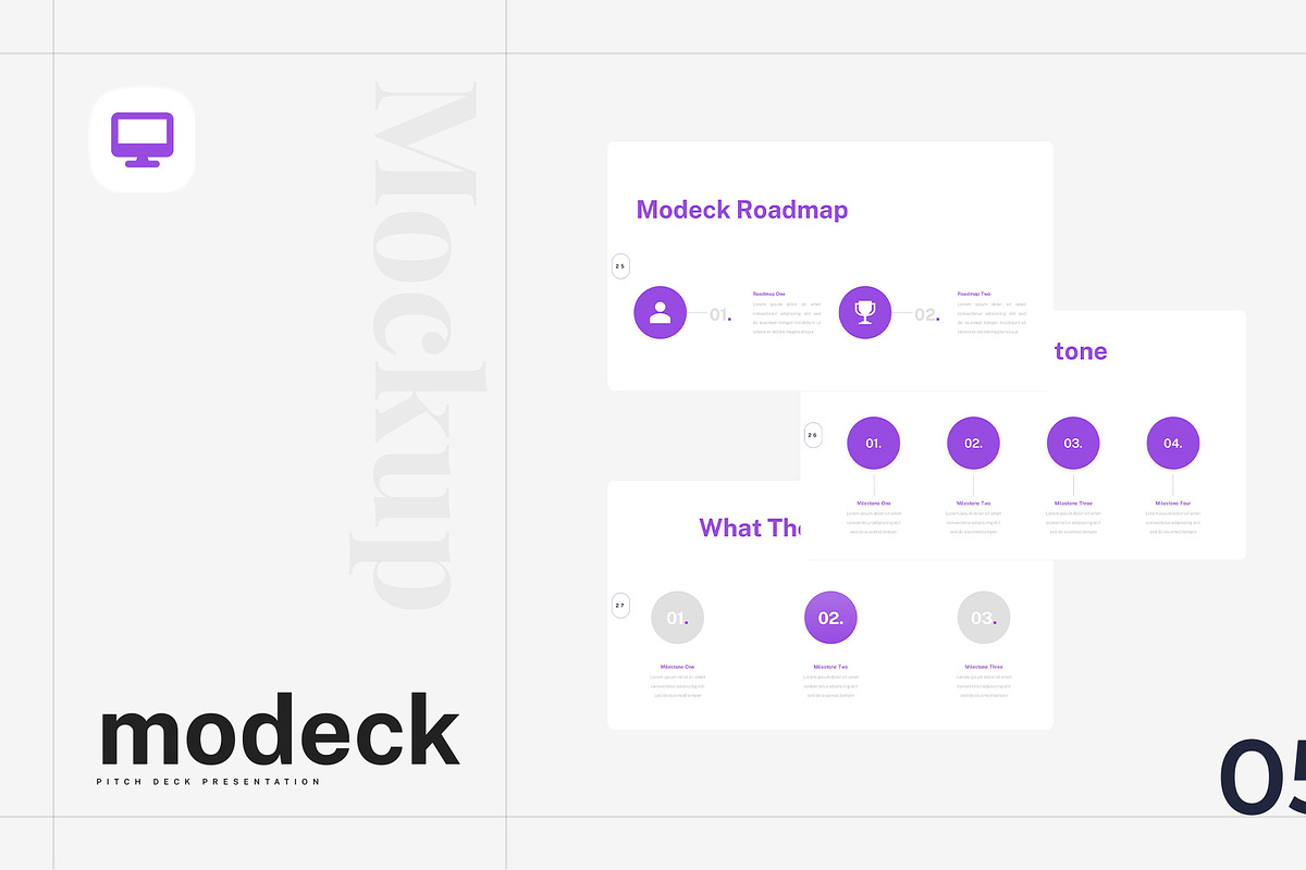 Modeck – Pitch Deck Google Slides, a Presentation Template by Ermedia Studio (Photo 6 of 8)