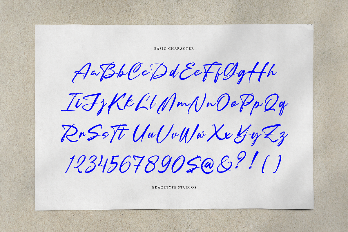 Simply Addiction Brush Handwritten, a Script Font by gracetype_studio (Photo 10 of 12)