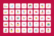 Animated Valentine Day Icons, an Outline Icon by Prosymbols (Thumbnail 3 of 4)