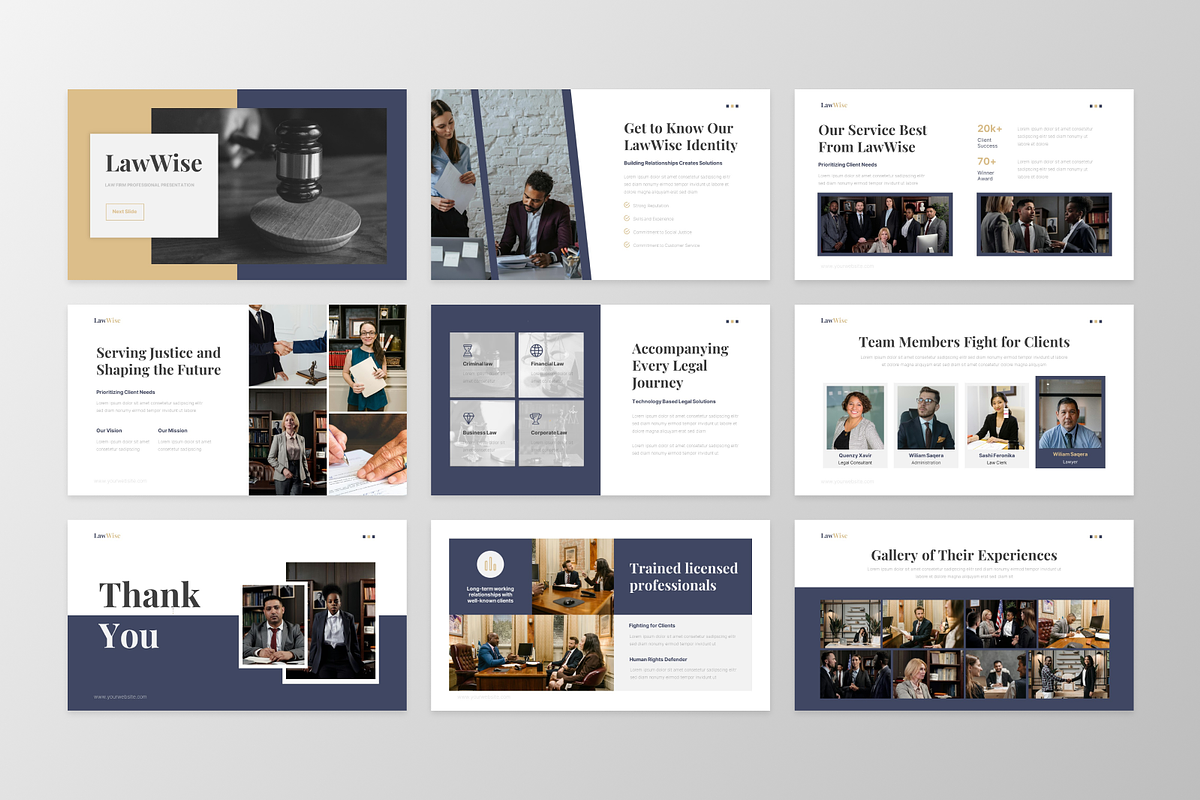 LawWise - Law Firm Google Slide, a Presentation Template by GraphauseProject (Photo 6 of 6)