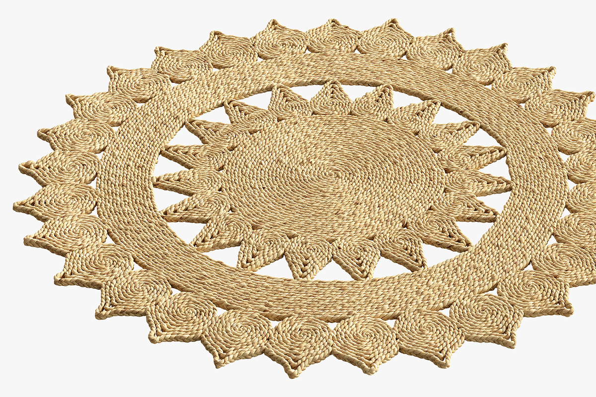 SAFAVIEH Iwan Casual Jute Rug S size, a Furniture 3D Model by 3dmitruk (Photo 4 of 12)