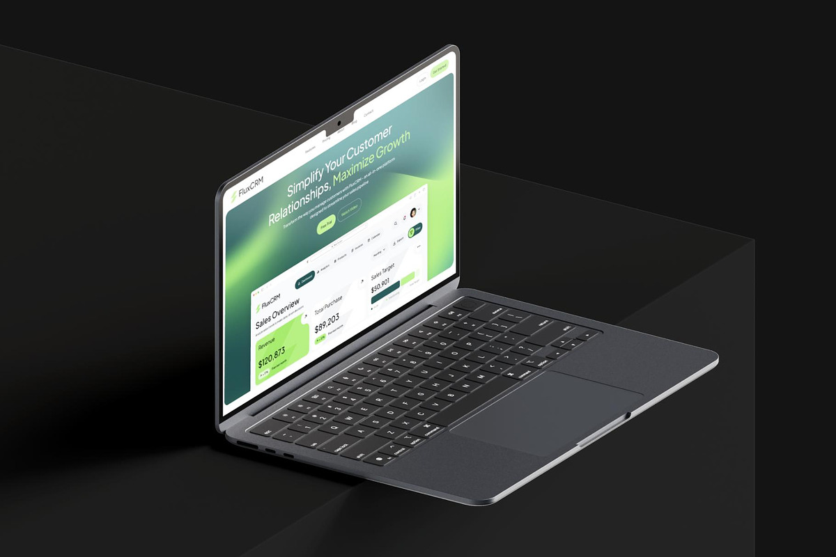 FluxCRM - SaaS CRM Website UI KIT, an UI Kit Template by Creative Perspective (Photo 6 of 7)
