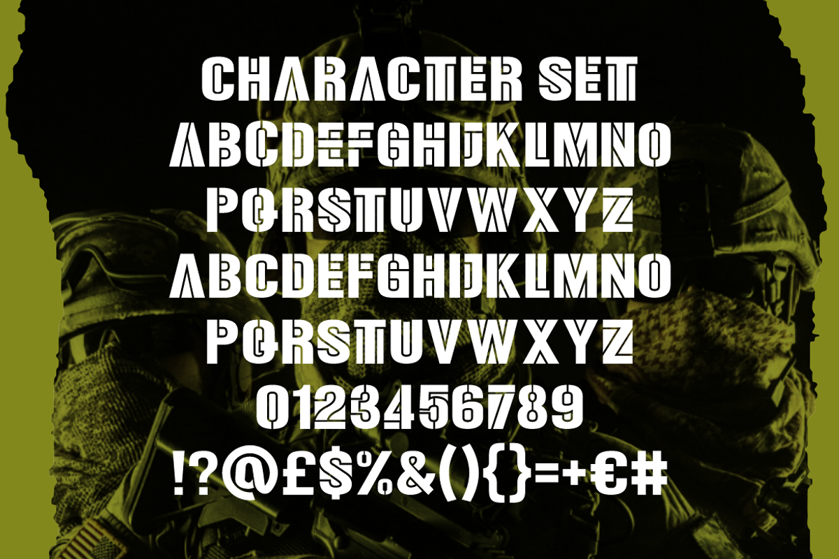 Armor Legion Display Font, a Font by PutraCetol Studio (Photo 5 of 5)