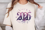 Purple New Year 2026 Sublimation, an Illustration by DreamCafeArt (Thumbnail 6 of 6)