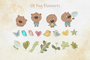 Merry Bear Clipart Set, an Animal Illustration by AG Mockups (Thumbnail 2 of 7)