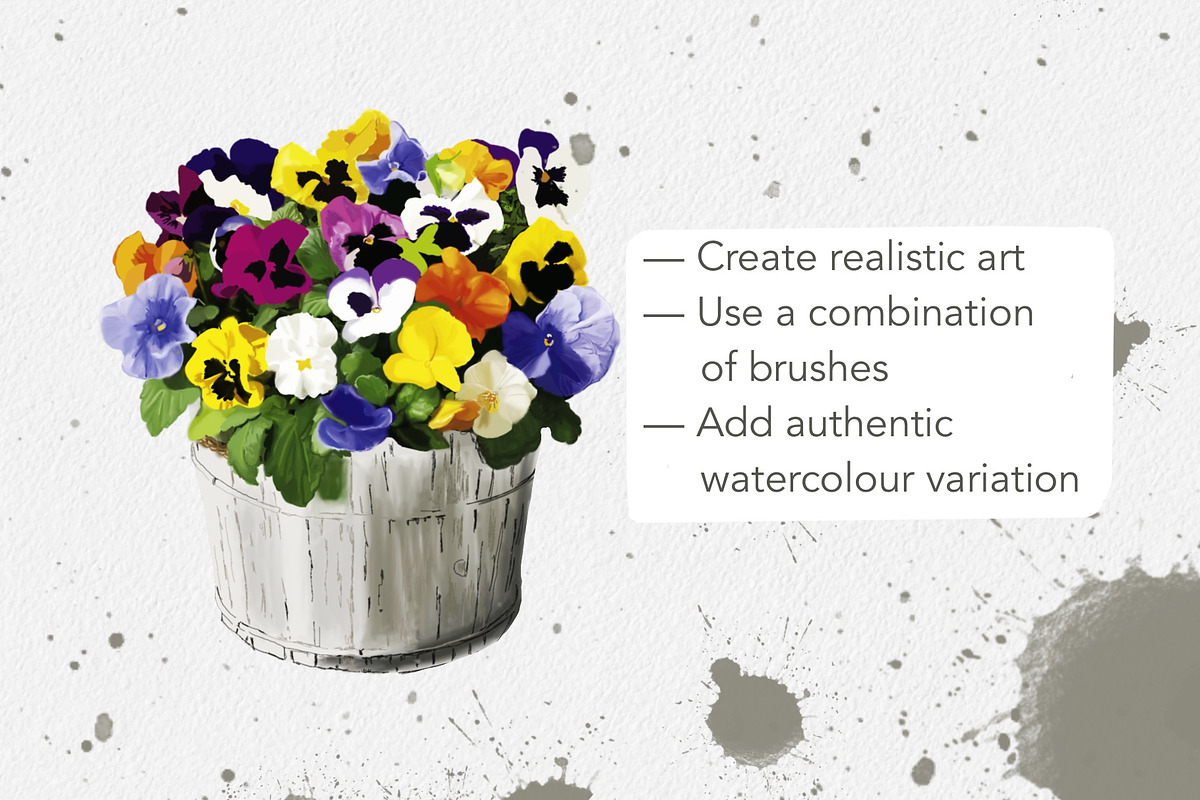 Rainy Day Procreate brushes, an Object Graphic by Olga Brinza (Photo 2 of 7)