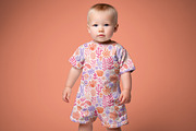 Short-sleeved Kid's Romper Mockup, a Shirt Mockup by 1001 mockups (Thumbnail 6 of 7)