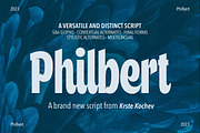 Philbert - Modern Script Font, a Script Font by Kochev Type (Thumbnail 1 of 12)