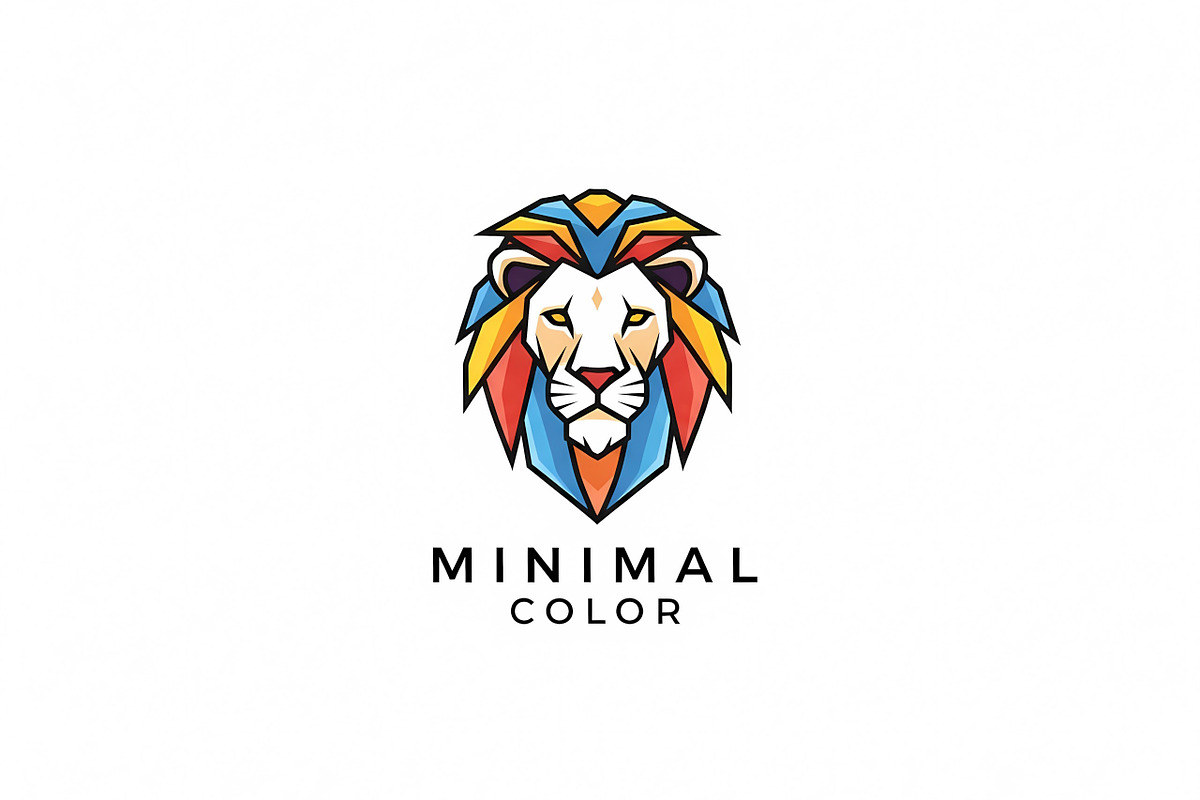 inimal Colorful Lion, a Branding & Logo Template by Logocreative (Photo 2 of 2)
