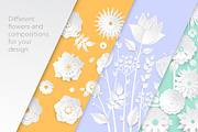 Paper Cut White Flowers Card Kit, a Templates & Theme by Boyko Pictures (Thumbnail 2 of 16)