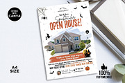Real Estate Open House Halloween, a Flyer Template by CreativeVinesStore (Thumbnail 4 of 6)