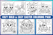 Cozy Easter Coloring Book Vol- 02, a Seasonal Illustration by Coco Bloom (Thumbnail 1 of 4)