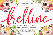 Frelline Script, a Script Font by Soft Creative (Thumbnail 1 of 8)