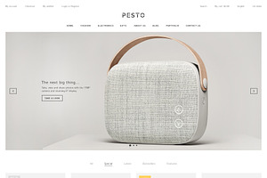 Pesto - ECommerce PSD Template