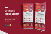 MobileApp Roll Up Banner, a Print Template by Esensifiksi.studio (Thumbnail 1 of 2)